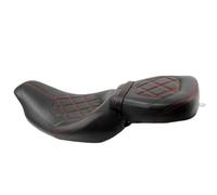 Motorcycle Driver Passenger Seat Two Up Touring Driver Passenger For Seat Motorcycle For Road King FLHR 1997-2007 For Street Glide FLHX For Lattice Stitched 2006-2007