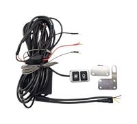 Motorcycle Driving Lamp Button Wiring Set | 12-24 with Gray Ignition Wires, 67 Inch Harness for Fog Light Replacement Service Route