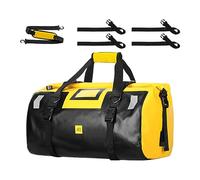 Motorcycle Dry Bag | Waterproof Tail Luggage, Reflective Travel Storage, Large Capacity Roll Top Pack with Shoulder Carry System for Riding Touring Camping Adventure Gear Outdoor Motorcycle Trips