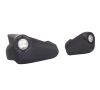 Motorcycle Dual Sport Hand Guards With LED Spot Lights Adventure Bike Black