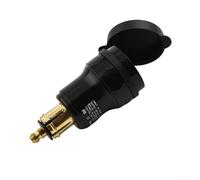 Motorcycle Dual USB Charger Adapter 4.2A for with Hella DIN Socket Waterproof Cover For CNC Aluminum Alloy Compatible with F800 F650 F700 R1200 GS R1200RT 12V-24V Black