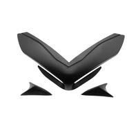 Motorcycle dynamic wing Motorcycle Carbon Front Winglet Headlight Windscreen Center Cowl Panel Fairing For Kawasaki Z900 Z 900 2017-2019 Aerodynamic wing(Black)