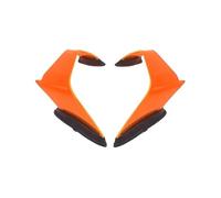 Motorcycle dynamic wing Motorcycle Fairing Fixed Wind Wing Spoiler Parts Pneumatic Kit For Kawasaki ZX10R ZX-10R 2021-2025 Aerodynamic wing(Orange)