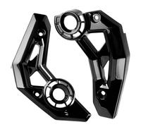 Motorcycle dynamic wing Motorcycle Fairing Front Side Frame Suitable For Kawasaki Ninja 650 ER6F EX650 Z650 2017-2020 Aerodynamic wing(Black-A1)