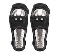 Motorcycle Elbow Pads, Flexible Breathable Motorcycle Elbow Protector Black EVA High Strength Stainless Steel Knee Protective Knee Shin Guards Protector for Skiing, Motocross, Skating, Cycling, ATV