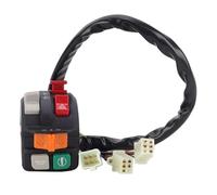 Motorcycle Electric Bike Ignition Switch 7/8" Multifunctional Motorcycle Modified Switches Horn Headlight Turn Signal Electric Start Handlebar Button
