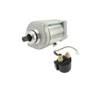 Motorcycle Electric Starter Motor For Can-Am For Bombardier DS 250 DS250 2006 2007 2008 2009 2010-2023 All Models Starter Motor And Relay Set S31200-RB1-000 Motorcycle Starter Solenoid Relay