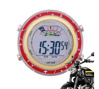 Motorcycle Electronic Clock - Waterproof Glowing Watch Gauge Mounted Motorbike Handlebar | Decorative Led Display Timepiece, Shock-resistant Bike Handle Slide Clock, Motorcycling Time Keeper