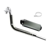 motorcycle End Pipes 28 MM Motorcycle Exhaust Muffler Silencer Pipe Assembly Kit Fit For CRF50 KT SUZUKI Pit Bike Motocross(Green1)