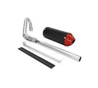 motorcycle End Pipes Exhaust Muffler Silencer Pipe Assembly Kit Fit For Honda CRF50 XR50 SSR SDG 70 90 110 125cc(Red)