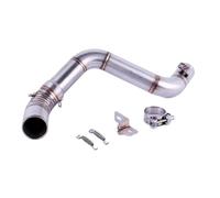 Motorcycle Engine Bumper Motorcycle Protection Bum Motorcycle Exhaust Muffler Full System Middle Link Pipe Slip On Fit For Duke 125 150 200 390(Brown)