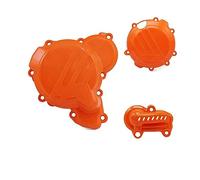 Motorcycle Engine Clutch Guard Water Pump Cover Ignition Protector For KTM EXC TPI 250 300 SX XC XCW TC 2019-2022(Orange,Set)