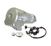 Motorcycle Engine Crank Case Stator Cover Engine 6 Coils Magneto Stator Left Cover For 50cc-125cc Pit Dirt Bike Motorcycle