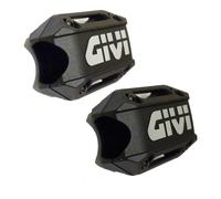Motorcycle Engine Crash Bar Nylon Sliders Bumpers-Pair Black/Silver Givi Z2159R