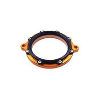 Motorcycle Engine Cylinder Head Timing Chain Cover Aluminum Visible Transparent Protector Guard Compatible With TLR CB250D-G(Orange)