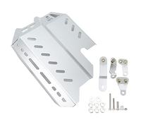 Motorcycle Engine Guard Chassis Protector Skid Plate Heavy Duty Carbon Steel Direct Installation Below Engine for CB500X CB400X 2017 2021 (Silver)