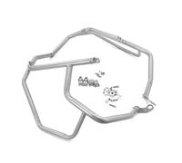 Motorcycle Engine Guard Crash Bar For BMW For F850GS For ADV 2019 2020 2021 2022 2023 Motorcycle Highway Engine Guard CrashBar Frame Protect Bumper(Upper Bumper Silver)