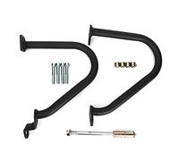 Motorcycle Engine Guard Crash Bar Heavy Duty Steel Frame Protection Bumper For Triumph Bonneville T900 T100 2009 to 2017 Models Black Electroplate Finish Easy Install Kit (Black)