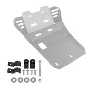 Motorcycle Engine Guard For TW200 For TW 200 1987-2023 2022 2021 Motorcycle Skid Plate Under Engine Protector Belly Pan Chassis Bash Plate Covers Skid Plate(Silver)