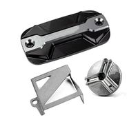 Motorcycle Engine Oil Cap For Africa Twin 1100 1000 CRF1100L CRF1000L Motorcycle Accessories Brake Fluid Reservoir Cover Engine Oil Cap(3 pcs-Titanium)
