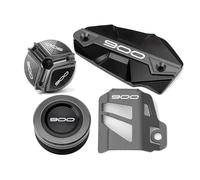 Motorcycle Engine Oil Cap For Z900 Z 900 2017-2024 2020 2021 2022 2023 Motorcycle Brake Fluid Cylinder Master Reservoir Oil Filler Cap Guard(Titanium,B)