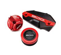 Motorcycle Engine Oil Cap For Z900 Z 900 2017-2024 2020 2021 2022 2023 Motorcycle Brake Fluid Cylinder Master Reservoir Oil Filler Cap Guard(Red,A)