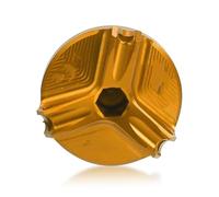 Motorcycle Engine Oil Cap Motorcycle Aluminum M28*3 Engine Oil Filter Cup Plug Cover Screw Moto Parts For MT03 MT 03 Mt03 2016 2017 2018 2019(Yellow)