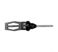 Motorcycle engine oil dipstick accessory designed to offer precise oil level readings with clear markings, crafted from aluminum alloy for long lasting use (Black)