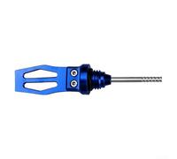 Motorcycle engine oil dipstick accessory designed to offer precise oil level readings with clear markings, crafted from aluminum alloy for long lasting use (Blue)