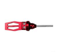 Motorcycle engine oil dipstick accessory designed to offer precise oil level readings with clear markings, crafted from aluminum alloy for long lasting use (Red)