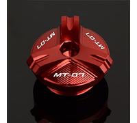 2Bird Motorcycle Engine Oil Filler Cap Plug, Motorbike Accessories For MT07 MT-07 FZ07 MT 07 2014-2021 CNC Aluminum Tank Cap Cover Bolts (Color : Red)