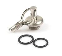 Motorcycle Engine Oil Filler Cap Screw Cover Plug Bolt Protection With Key Anti Theft Pry For YAM&AHA MT 09 07 MT07 MT09(MT09 White)