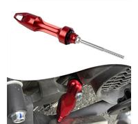 Motorcycle Engine Oil Gauge Probe for PCX and ADV Models - Wear Resistant Aluminium Dipstick with Anti-Slip Grip - Ideal for Pre-Race Inspection - 21.5cm Size(Red)