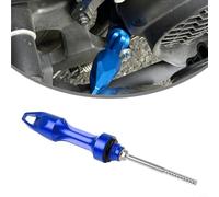 Motorcycle Engine Oil Gauge Probe for PCX and ADV Models - Wear Resistant Aluminium Dipstick with Anti-Slip Grip - Ideal for Pre-Race Inspection - 21.5cm Size(Blue)
