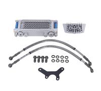 Motorcycle Engine Oil Radiator Cooler Kit Fit for Monkey 125, 50cc to 150cc Dirt Pit Bike, 50cc 70cc 90cc 110cc 125cc 140cc Horizontal Engines - Performance Cooling System
