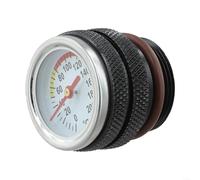 Motorcycle Engine Oil Temp Gauge with Dual Standard Threads M30x1.5 and M20x1.5 for 0-200 Celsius Temperature Readout (Black M30 X 1.5)