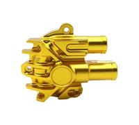 Motorcycle Engine Water Pump Water Pump Cover Protector Kit Fit For Vespa GTS GTV Motorcycle Accessories CNC Engine Radiator Cooling Motorcycle Water Pump Assembly(Rear Left)