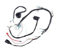 Motorcycle Engine Wiring Harness Wiring Loom With Handlebar Start Switch Assembly For ZJ125 CG125 125cc 150cc Wire Harness Ignition Coil