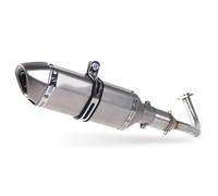 Motorcycle Escape Exhaust Motorcycle Scooter Exhaust Muffler Full System Middle Pipe For HONDA PCX125 PCX150(E with AK sticker)