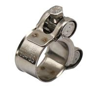 Motorcycle Exhaust Banjo Clamp Hose Clamps Clip for Slip-on Type Muffler Silencer 26-63mm Stainless Steel Muffler Section Mid Link Pipe(26-28mm)