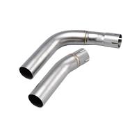 Motorcycle Exhaust Compatible With For YzfR1 2009-2014 Motorcycle Exhaust Middle Pipe Round Muffler Removable Accessories