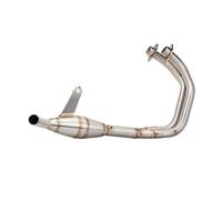 Motorcycle exhaust connecting pipe For YZF R3 R25 MT03 2015-2025 Motorcycle Exhaust Front Pipe Interface Connect Slip On Line Muffler Kit Connecting