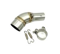 Motorcycle exhaust connecting pipe Motorcycle Slip On Exhaust Pipe Adapter Connector Coating Process Middle For YZF R3 R25 RZ YZFR3 YZFR25 2013-2020