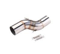 Motorcycle exhaust connecting pipe Slip On Motorcycle Exhaust Modify Middle Link Pipe 51mm Interface Connect Muffler For TRK 502X TRK502X Replacement Accessories