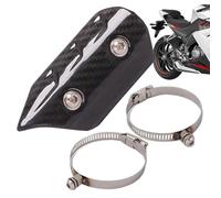 Motorcycle Exhaust Cover, Touch-proof and Heat Resistant for Safety, Heat Shield for the Exhaust Tailpipe, for Safety When Travelling, Driving, Commuting, Maintenance and Outdoor Protection for Men