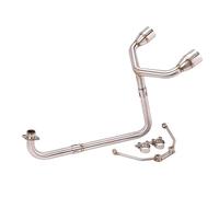 Motorcycle Exhaust Double Vent Front Mid Link Pipe Escape Modified Muffler For MSX125 MSX 125 Engine(1)