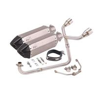 Motorcycle Exhaust Double Vent Front Mid Link Pipe Escape Modified Muffler For MSX125 MSX 125 Engine(7)