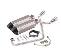Motorcycle Exhaust Double Vent Front Mid Link Pipe Escape Modified Muffler For MSX125 MSX 125 Engine(6)