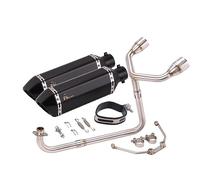 Motorcycle Exhaust Double Vent Front Mid Link Pipe Escape Modified Muffler For MSX125 MSX 125 Motorcycle parts(4)