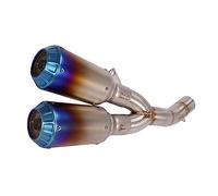 Motorcycle Exhaust Escape Mid Pipe Double Muffler Removable DB Killer For Ducati For Scrambler 800 821 For Monster 797(2)